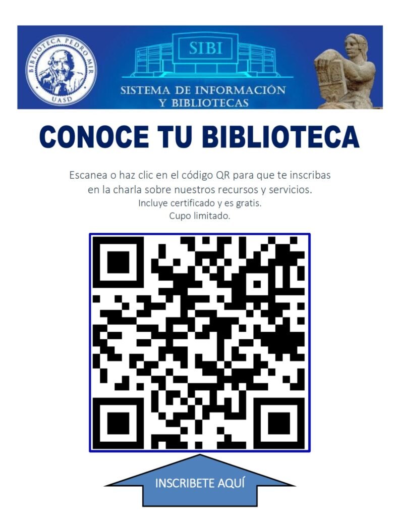 Biblioteca Pedro Mir UASD lanza programa de conferencias Conoce tu Biblioteca